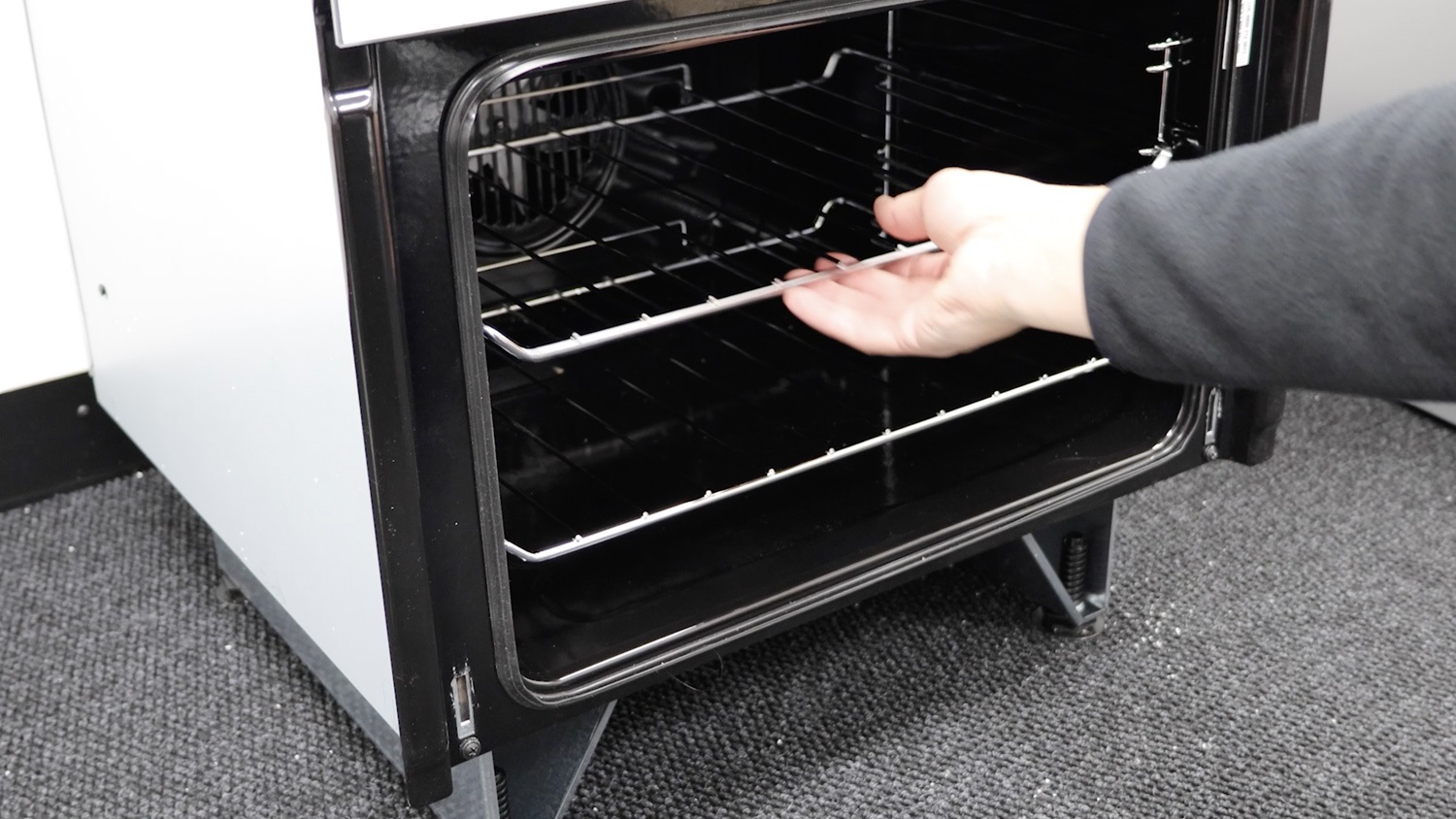 Remove oven shelves